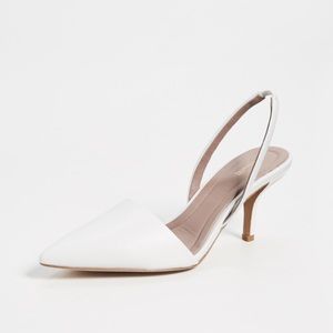 DVF Diane von Furtsenberg White Slingback Pump